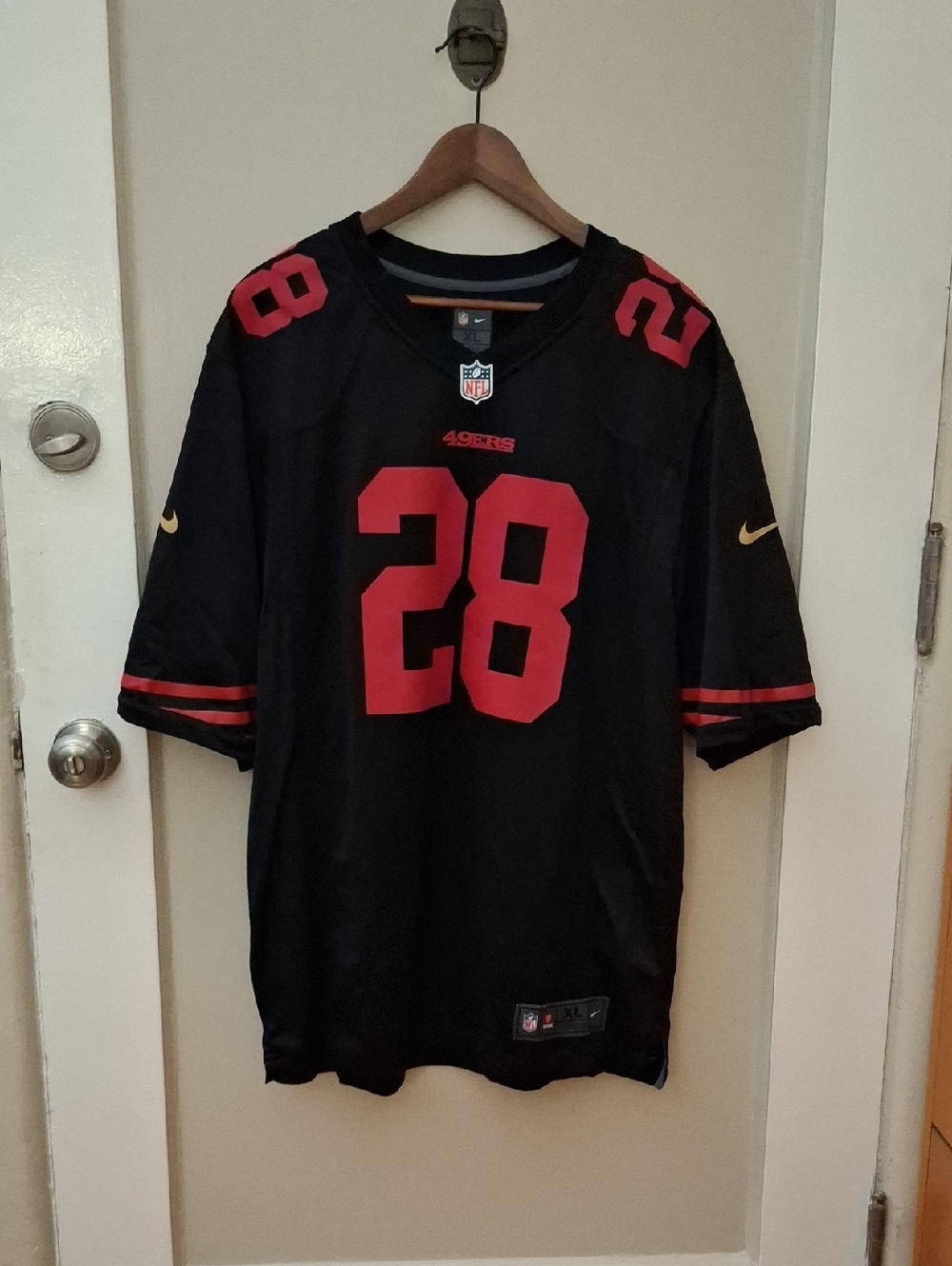 Nike Black San Francisco 49ers Football Jersey Hyde_1